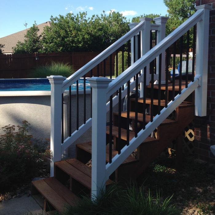 Vinylfencewholesaler Beaumont Stair Railing Reviews Wayfair