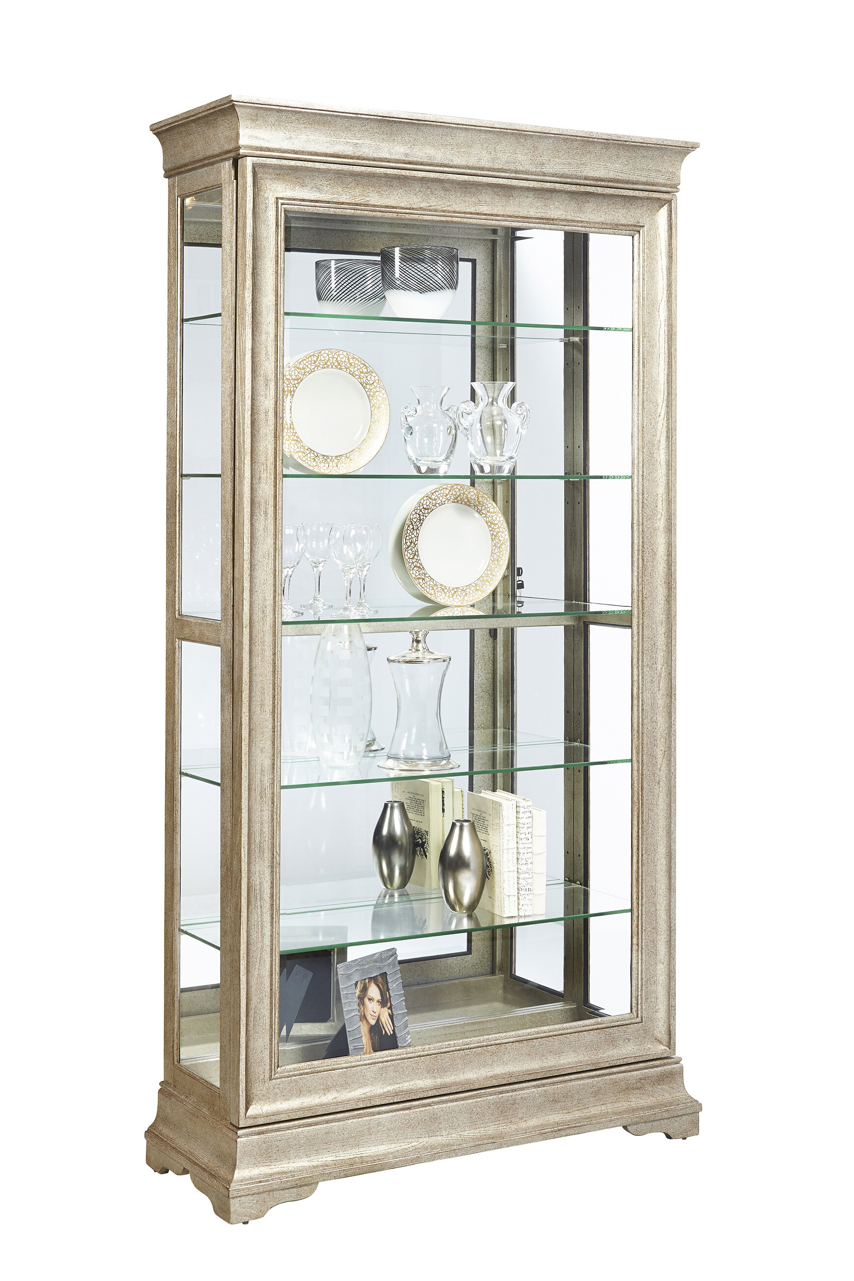 lighted curio cabinet for sale