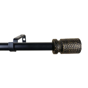 Peterson Adjustable Single Drapery Curtain Rod & Hardware Set