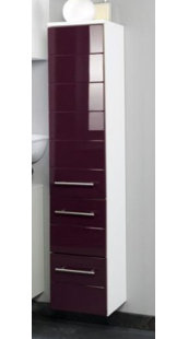 Rimini 25 X 130cm Wall Mounted Tall Bathroom Cabinet By Held Möbel Rimini 25 X 130cm Wall Mounted Tall Bathroom Cabinet