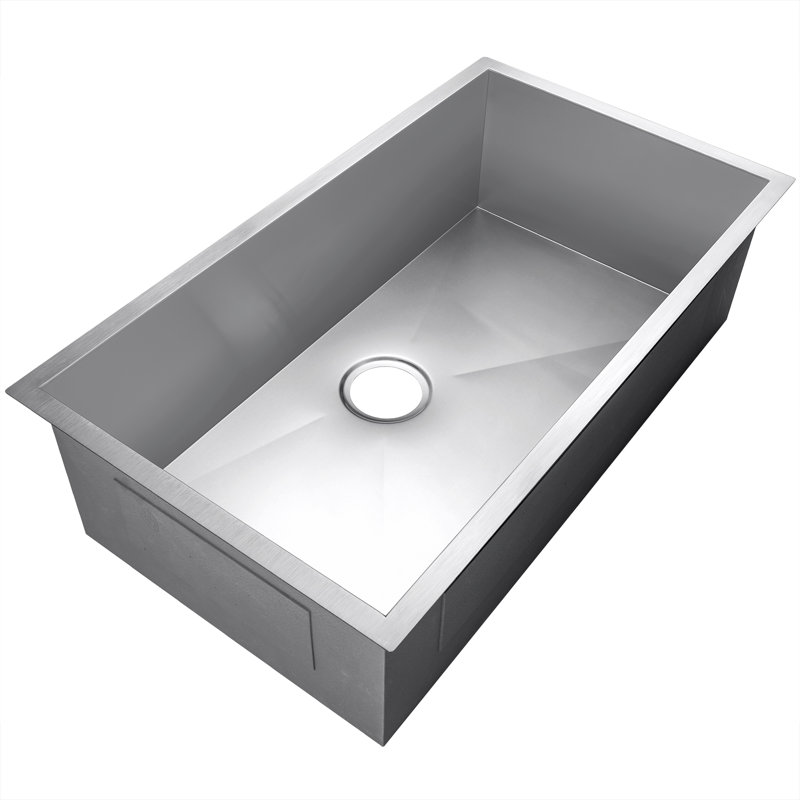 Akdy 33 X 22 Undermount Stainless Steel Single Bowl Kitchen Sink Wayfair