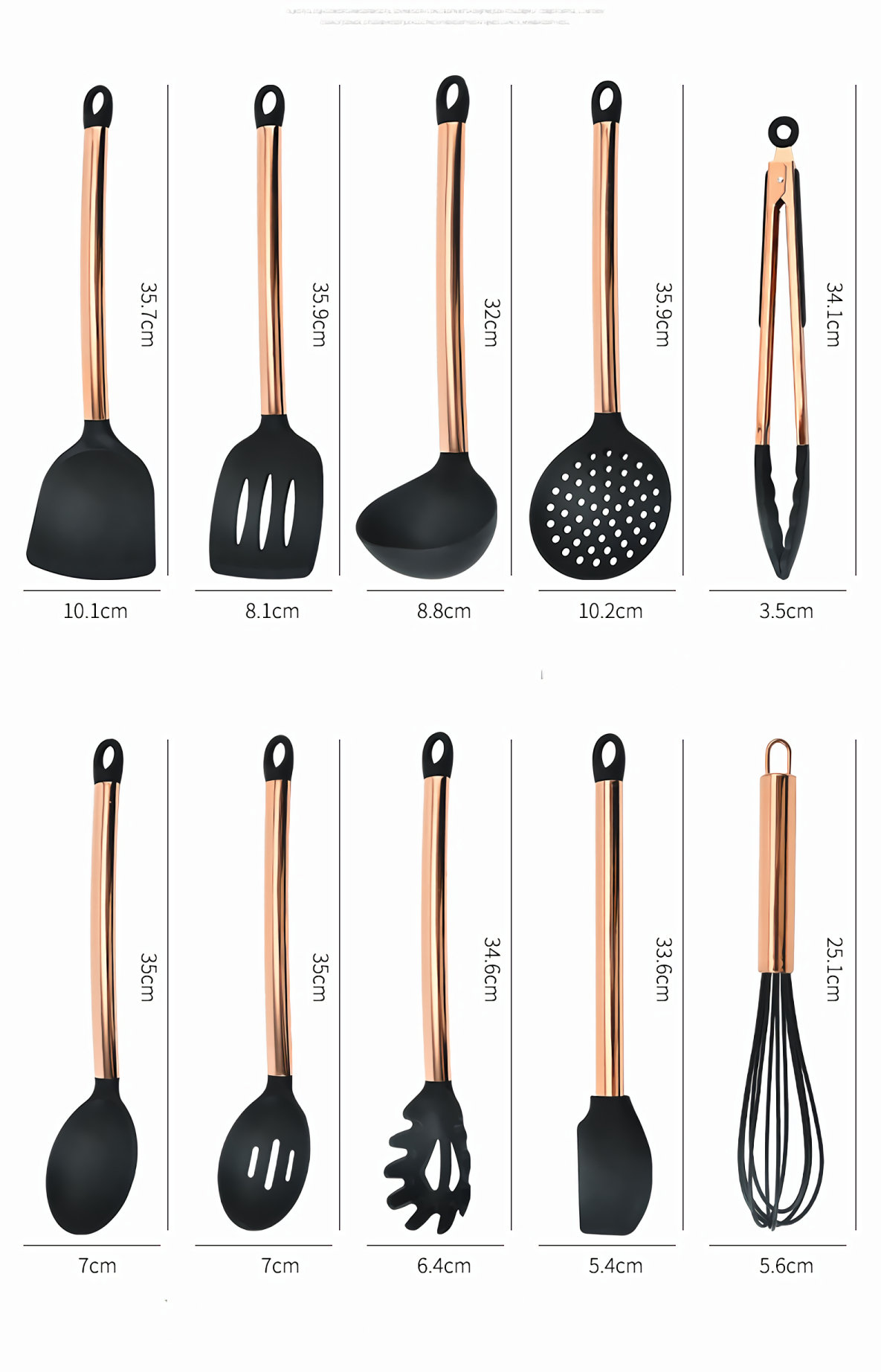 Artisan 3-Piece Nonstick Silicone Heat-Resistant Kitchen Spoon Set 
