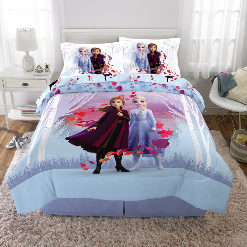 Franco Manufacturing Frozen 2 Fall Foliage Reversible Comforter Set Reviews Wayfair