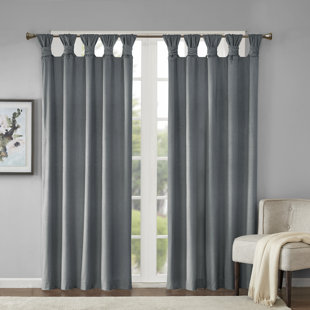 Tab Top Curtains D You Ll Love Wayfair Lewiston Solid Room Darkening Tab Top Single Curtain Panel