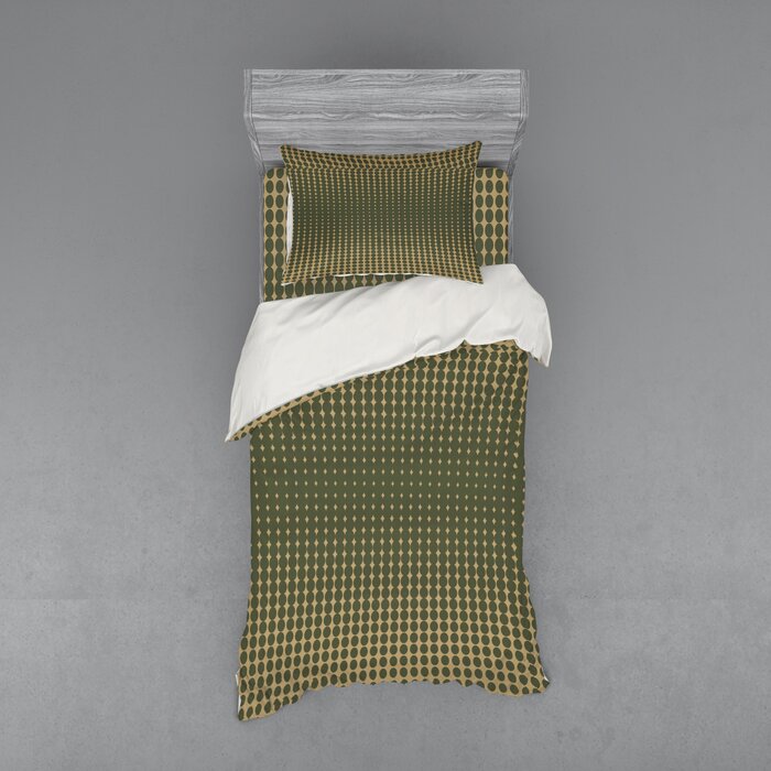 East Urban Home Olive Green Duvet Cover Set Wayfair