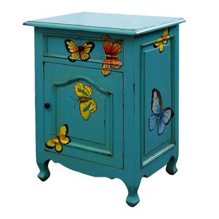 Butterfly 1 Drawer Nightstand by NES Furniture