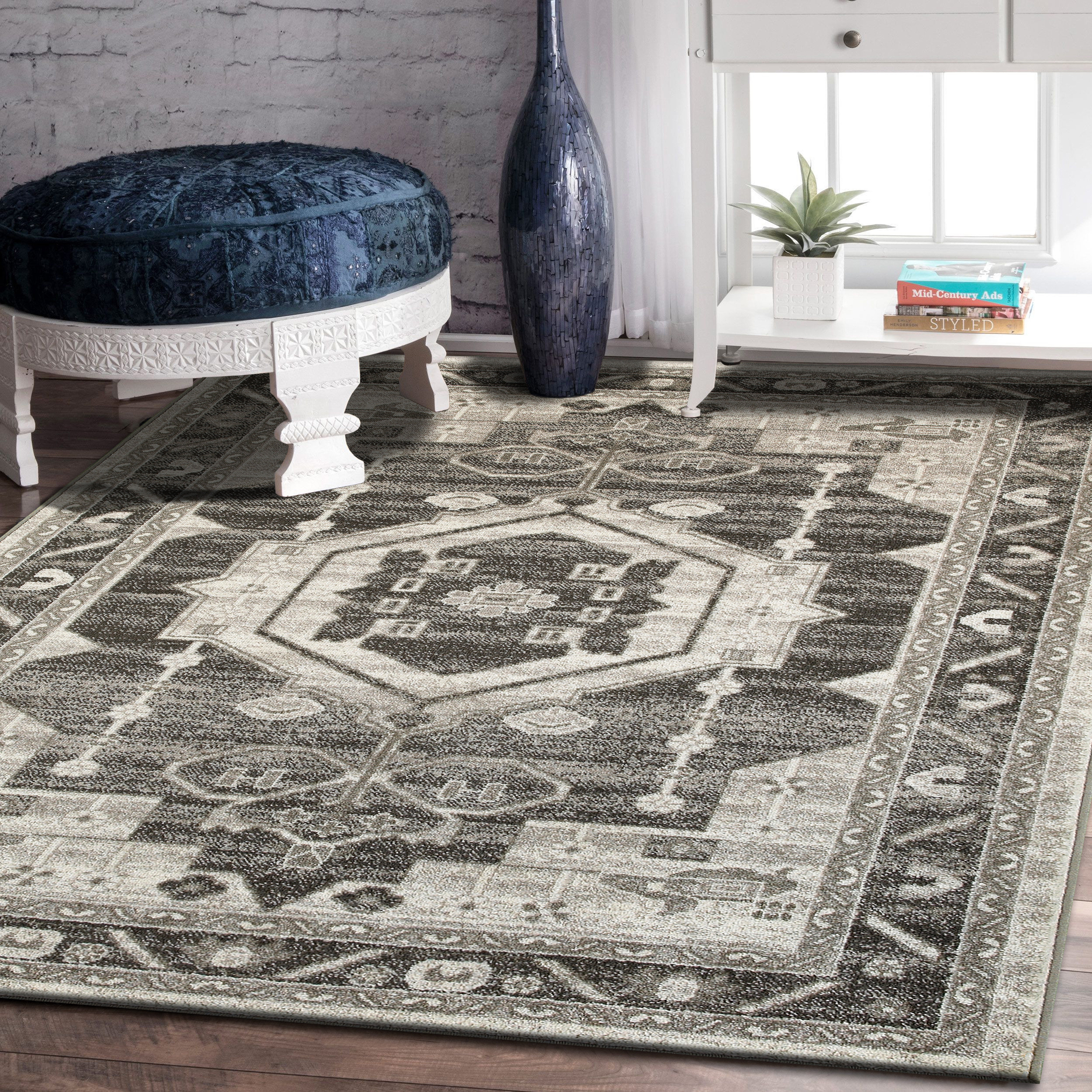 Bloomsbury Market Olatayo Oriental Gray Taupe Area Rug Reviews Wayfair