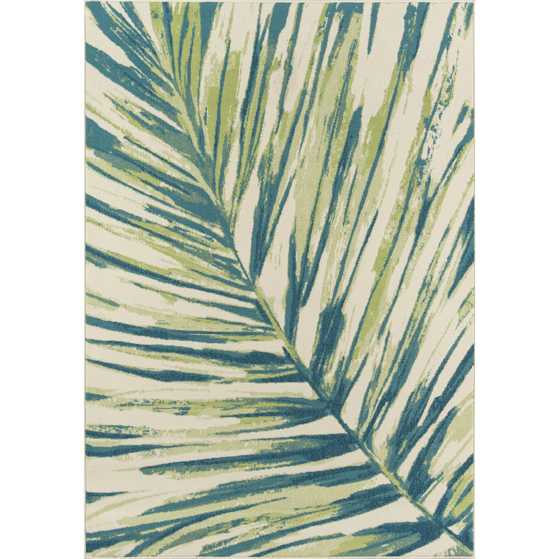 Bay Isle Home Liesel Green Indoor Outdoor Area Rug Reviews Wayfair