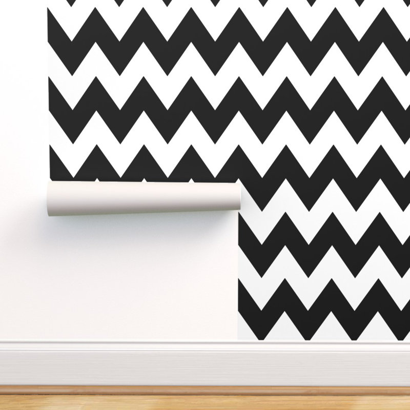 Latitude Run Druid Zigzag 27 L X 24 W Wallpaper Panel Wayfair