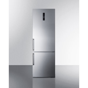 Summit Built-In 11.6 cu. ft. Bottom Freezer Refrigerator with Icemaker