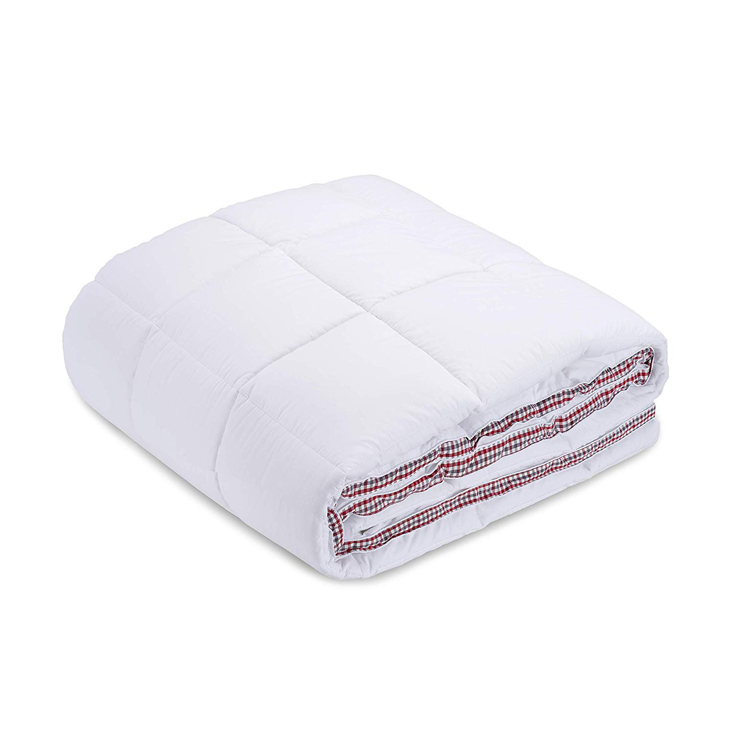 Ben Sherman Solid Box Quilt 200 Tc Percale Cotton Luxury Down Alt