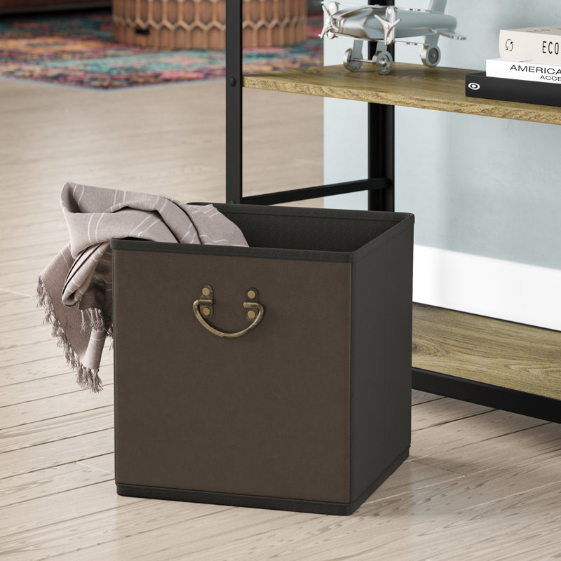 Rebrilliant Collapsible Storage Faux Leather Cube Reviews Rebrilliant Collapsible Storage Faux