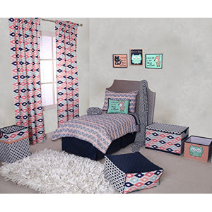 Emma Aztec Triangles Muslin 4 Piece Toddler Bedding Set