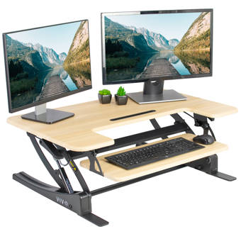 Vivo Height Adjustable Standing Desk Converter Wayfair