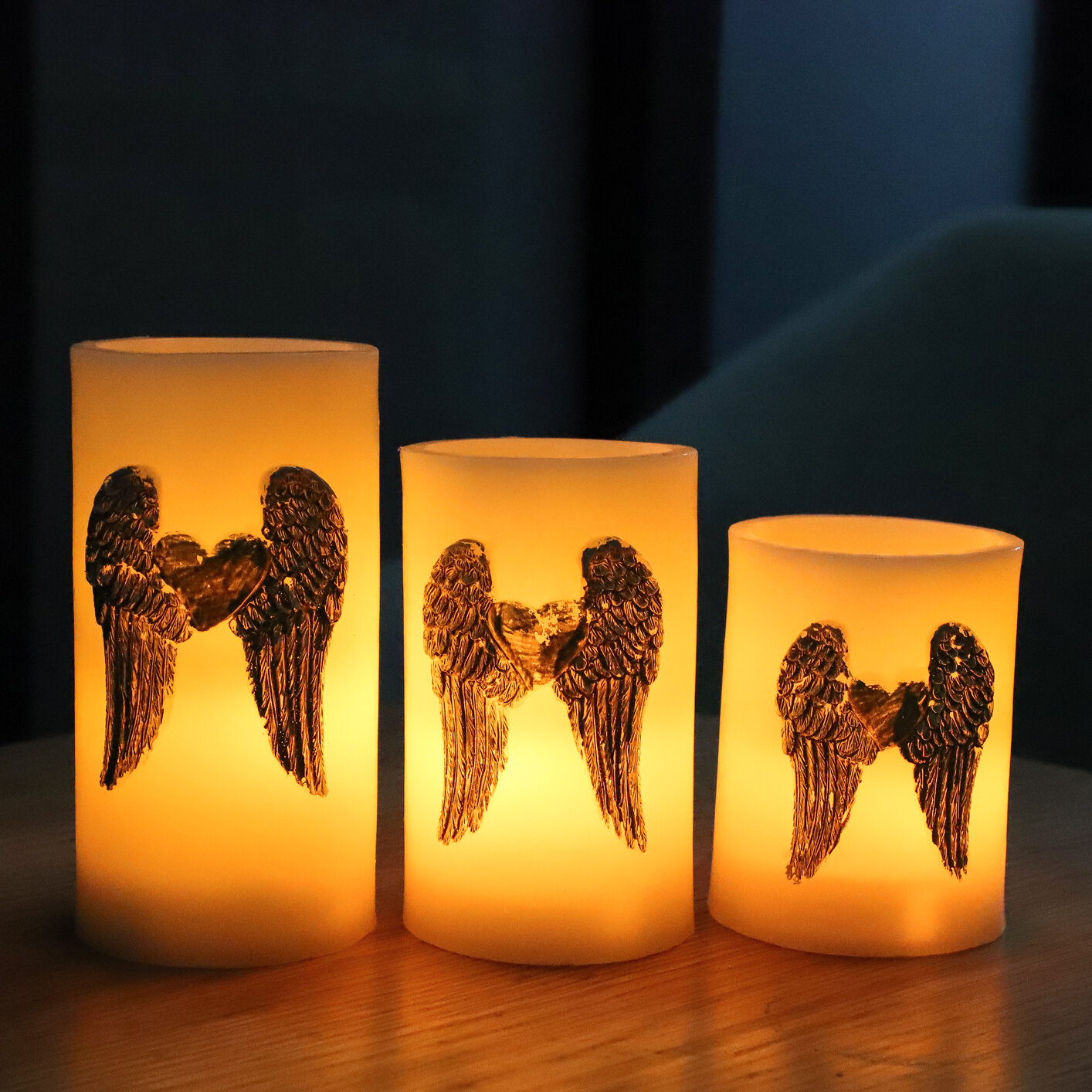 The Holiday Aisle® 3 Piece Pillar Candle Set | Wayfair