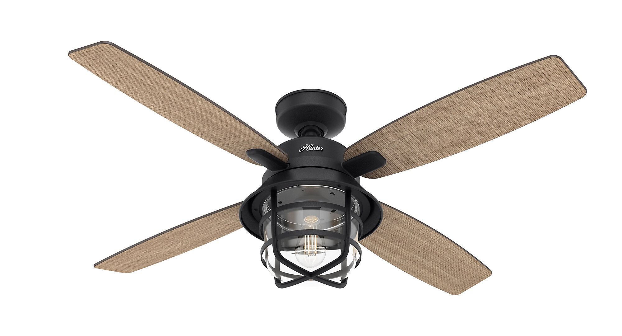 52 Port Royale 4 Blade Outdoor Ceiling Fan With Remote Light Kit Included