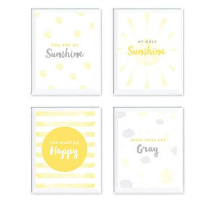 Koyal Whole 4 Piece You Are My Sunshine Nursery Kids Room 4 Piece You Are My Sunshine Nursery Kids Room Paper