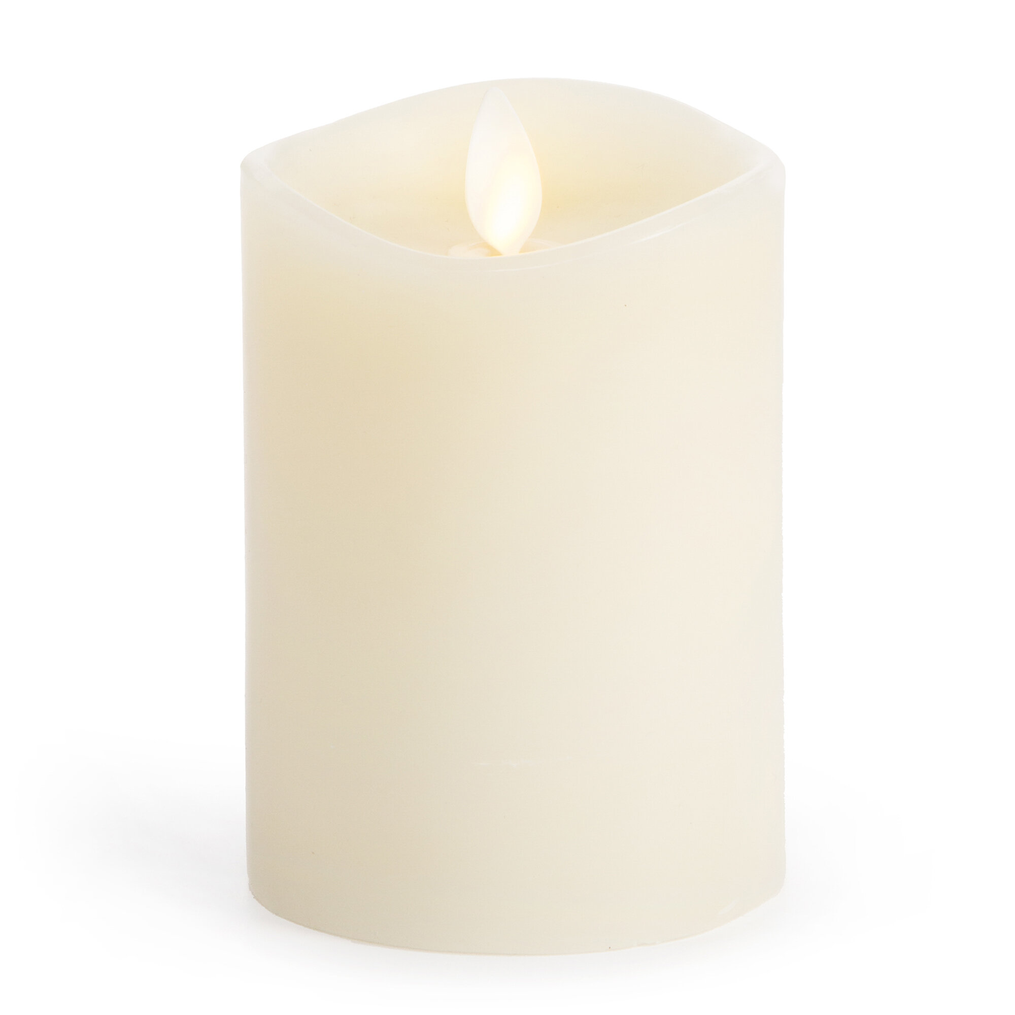 Set of 3 Vanilla Scent Luminara Fireless Candles free remote free shipping 