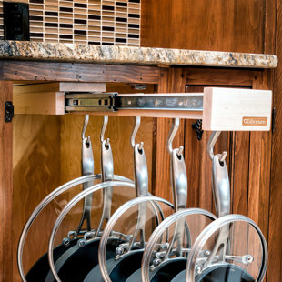 Glideware Kitchen Pot And Pan Organizer Hook With Ball-Bearing Slide System by Glideware Sale
