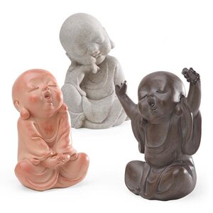 3 Piece Baby Buddha Sculpture Set