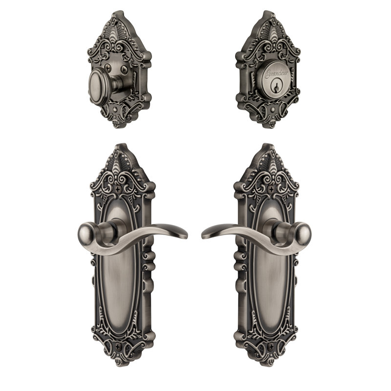 Grandeur Complete Grande Victorian Entry Lever Set With Single Cylinder Deadbolt Wayfair