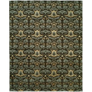 Dumraon Handmade Smokey Brown Area Rug