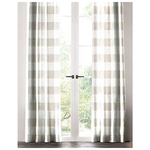 Burren Plaid and Check Single Curtain Panel