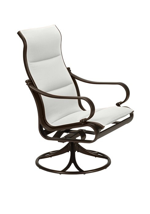 Tropitone Torino Padded Sling High Back Swivel Rocking Chair With Cushion Wayfair Ca