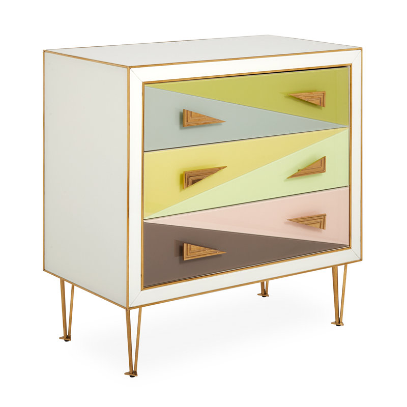 Jonathan Adler Harlequin 3 Drawer Bachelor S Chest Wayfair