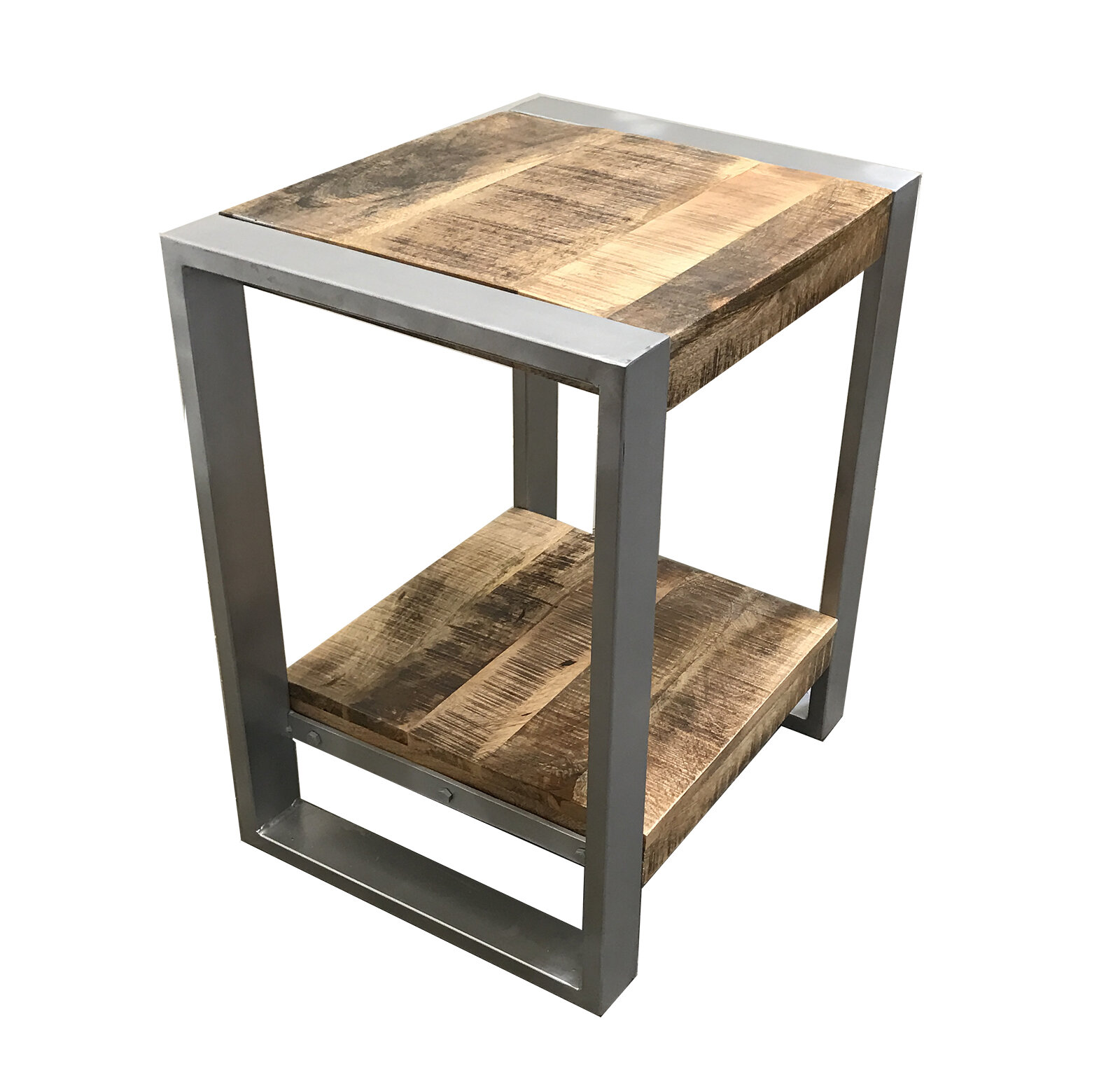 Union Rustic Lupo Reclaimed Wood End Table Wayfair