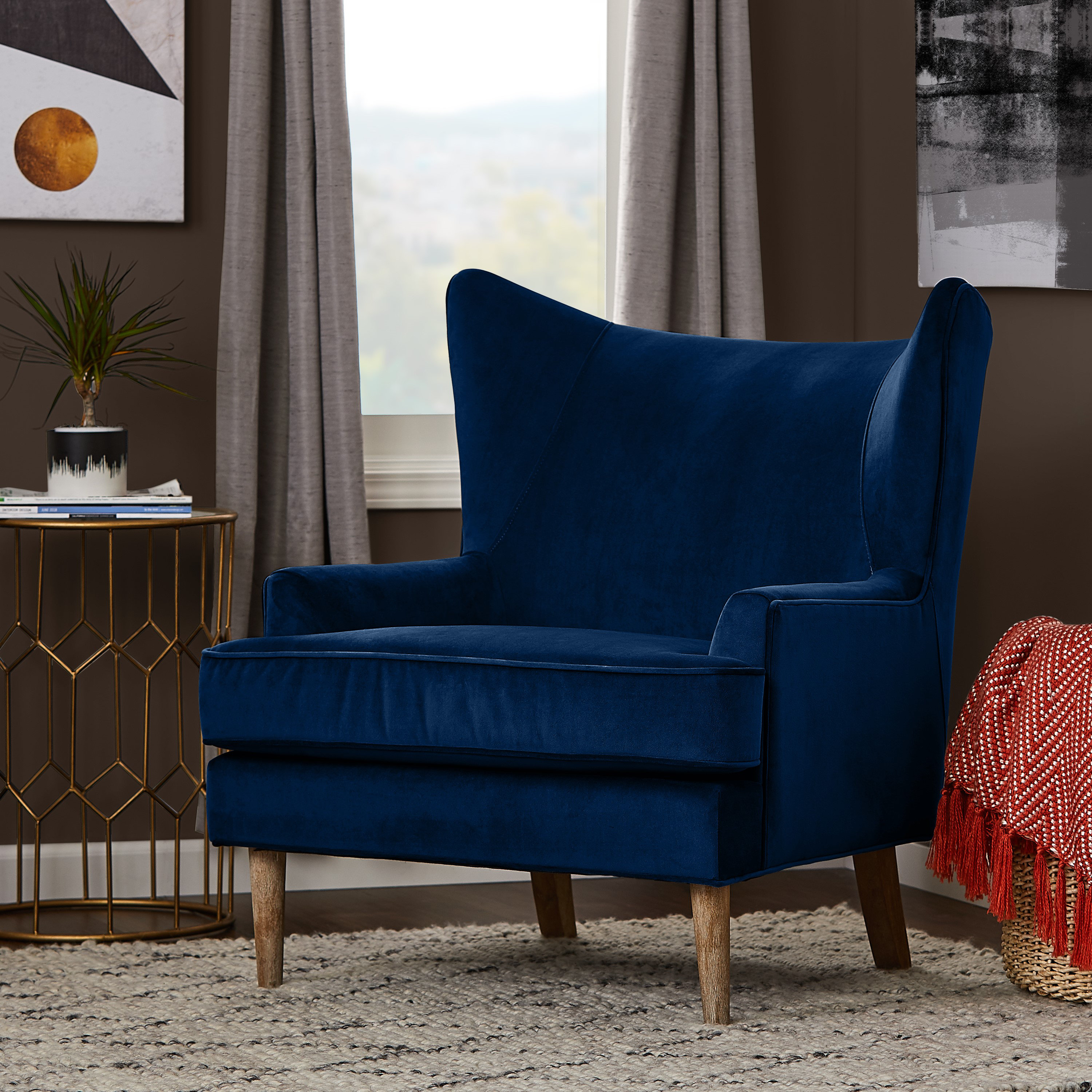 Kiera Wingback Chair Reviews Joss Main