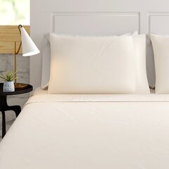 1 twin size white /"new sheet set/" T250 percale hotel flat fitted 2 pillow case