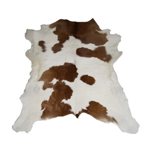Cowhide Rugs You Ll Love Wayfair Flore Designer Cowhides Brown And White Calf Skin Area Rug