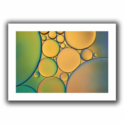 'Orange Green' by Cora Niele Graphic Art on Rolled Canvas ArtWall Size: 20