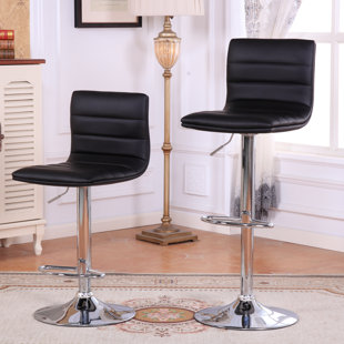 Go to store & view more images Roundhill Furniture Adjustable Height Swivel Bar Stools (Set of 2)