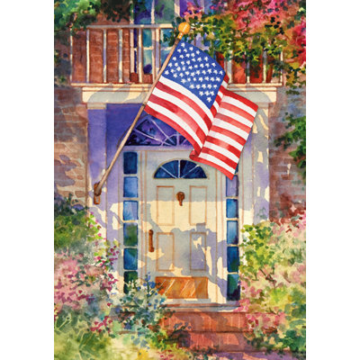 Patriotic Home 2-Sided Garden flag Toland Home Garden