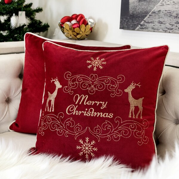 Holiday Lane Santa Face Decorative Pillow 