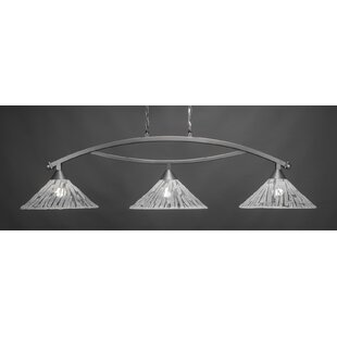 Toltec Lighting Swoop 3-Light Kitchen Island Pendant | Wayfair