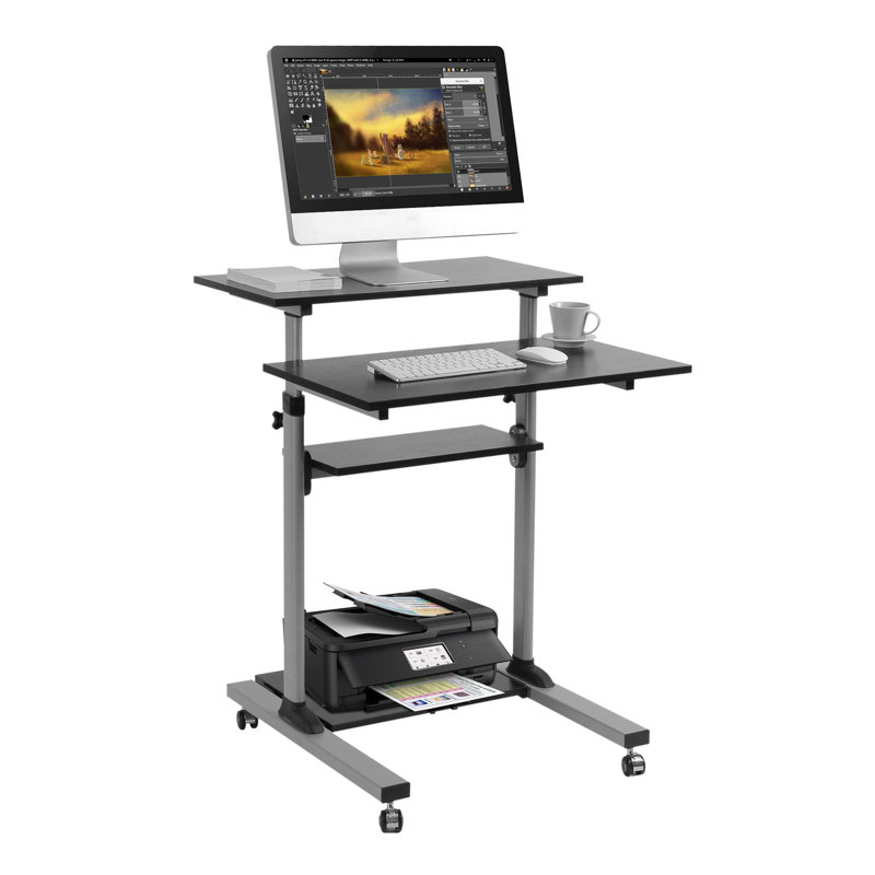 Techorbits Rolling Workstation Media Presentation Podium