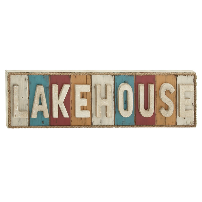 Lake House Wood Written Wall Décor Lake House Wood Written Wall Décor