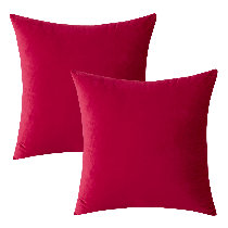 red toss pillows
