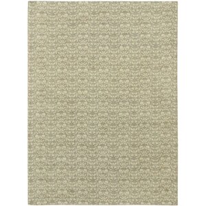 Fab Dhurrie Flat-Woven Light Yellow Area Rug