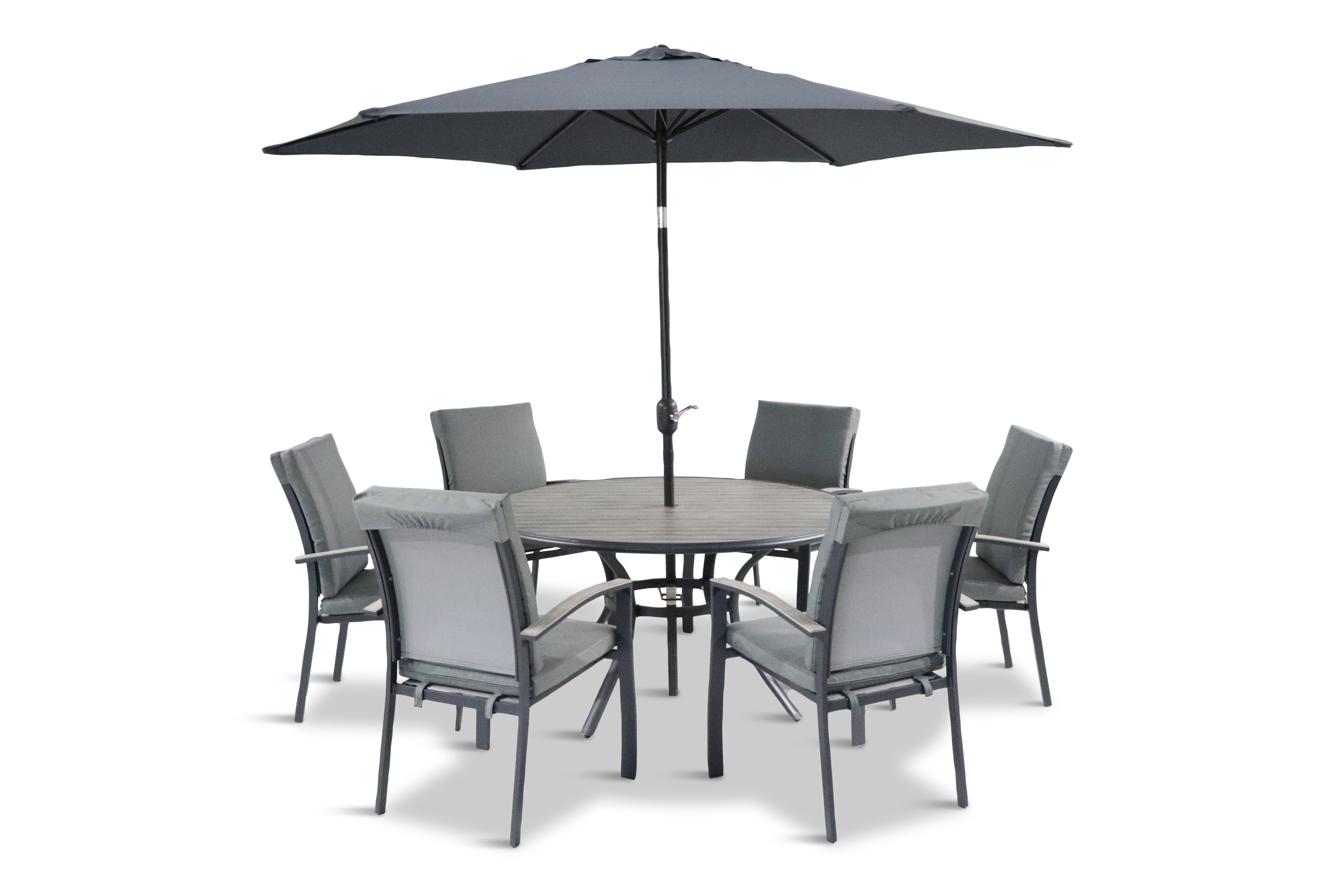 lg outdoor turin 6 seater dining set