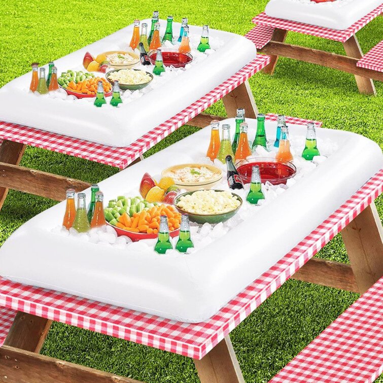 Inflatable Serving Bar Salad Buffet Ice Cooler Picnic Drink Table Party Camping 