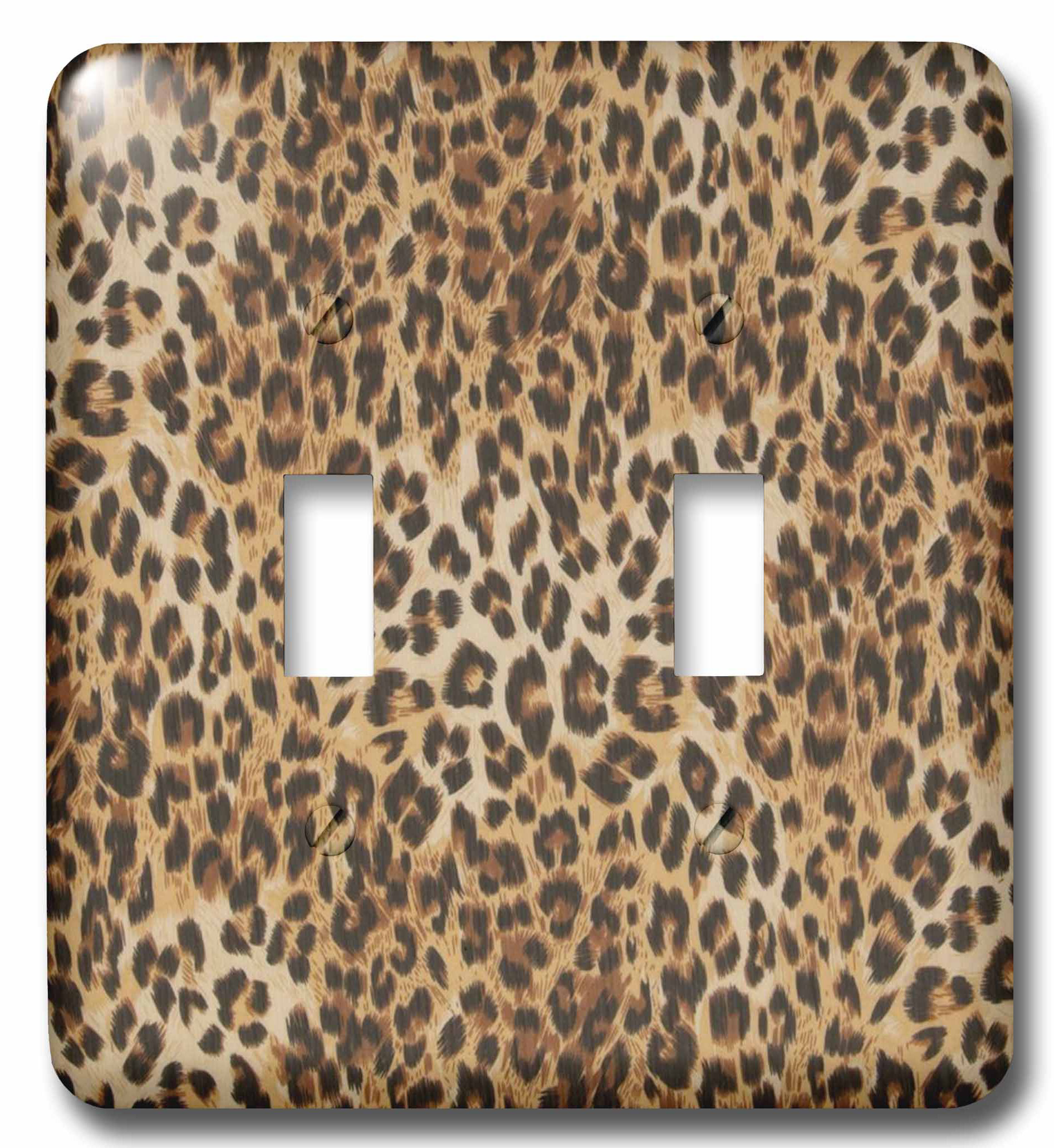 3drose Cheetah Print 2 Gang Toggle Light Switch Wall Plate Wayfair