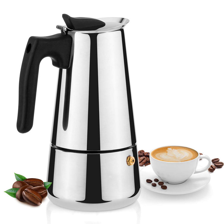 Stainless Steel Espresso Coffee Maker Stove Top Percolator Moka Pot Stainless Steel Espresso Coffee Maker Stove Top Percolator Moka Pot