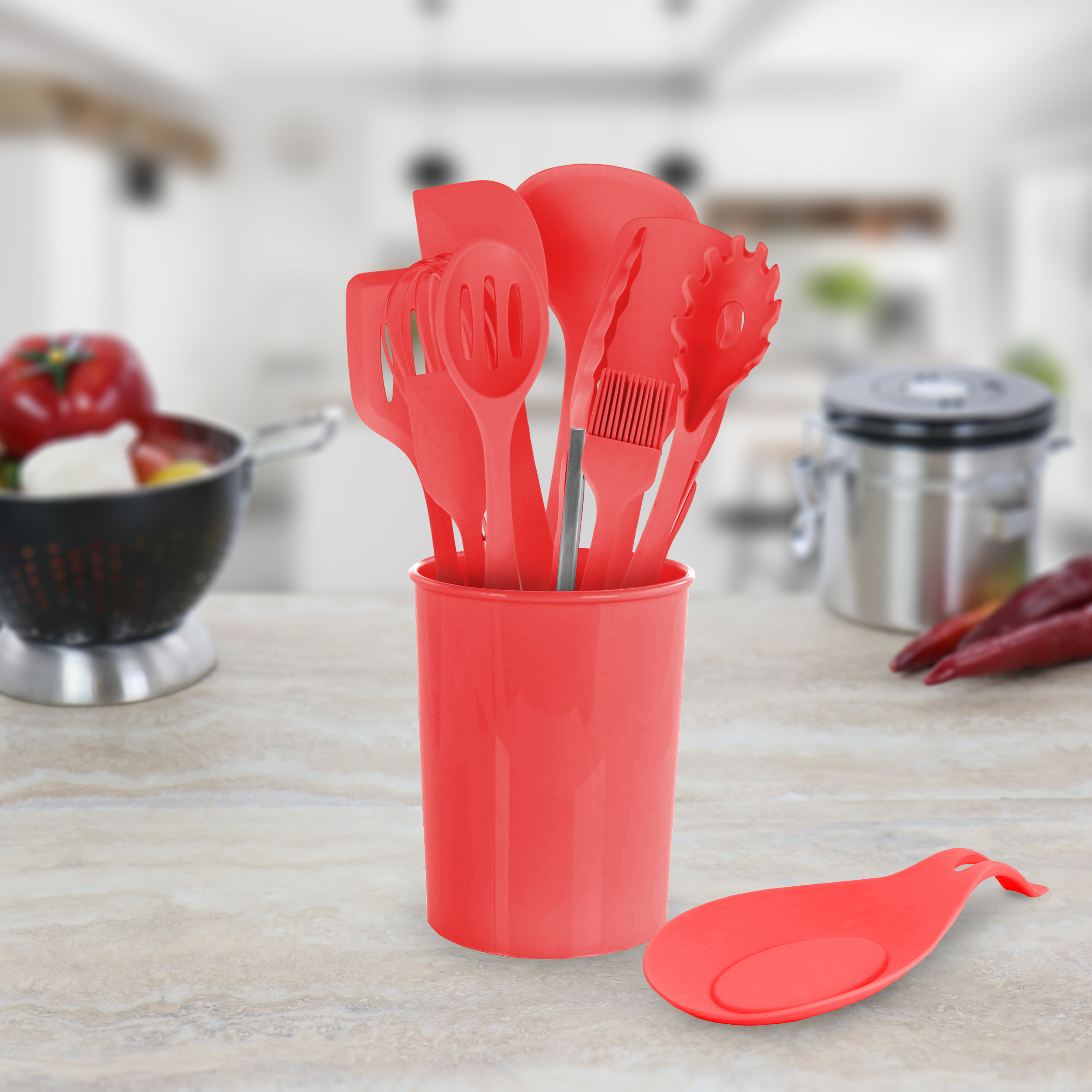 Mega Chef 12 Piece Silicone Assorted Kitchen Utensil Set Reviews Wayfair