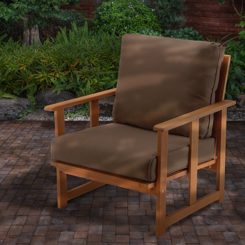 Union Rustic Zahir Patio Chair With Cushions Wayfair Ca