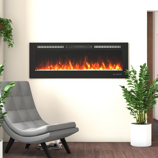 Latitude Run® Millner Recessed Electric Fireplace Insert & Reviews ...