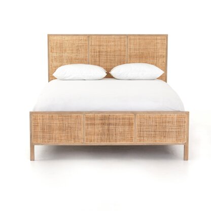 Four Hands - Antonia Cane Bed - Toasted Parawood - Queen